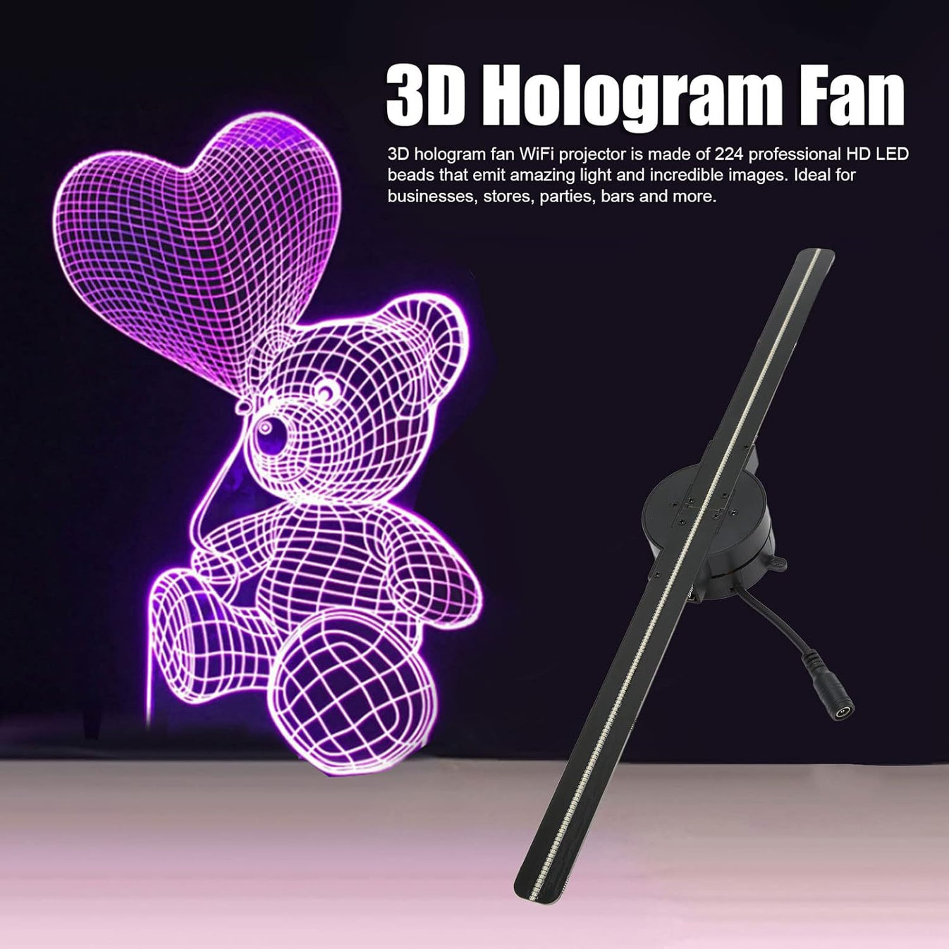 3D Holographic Machine Fan