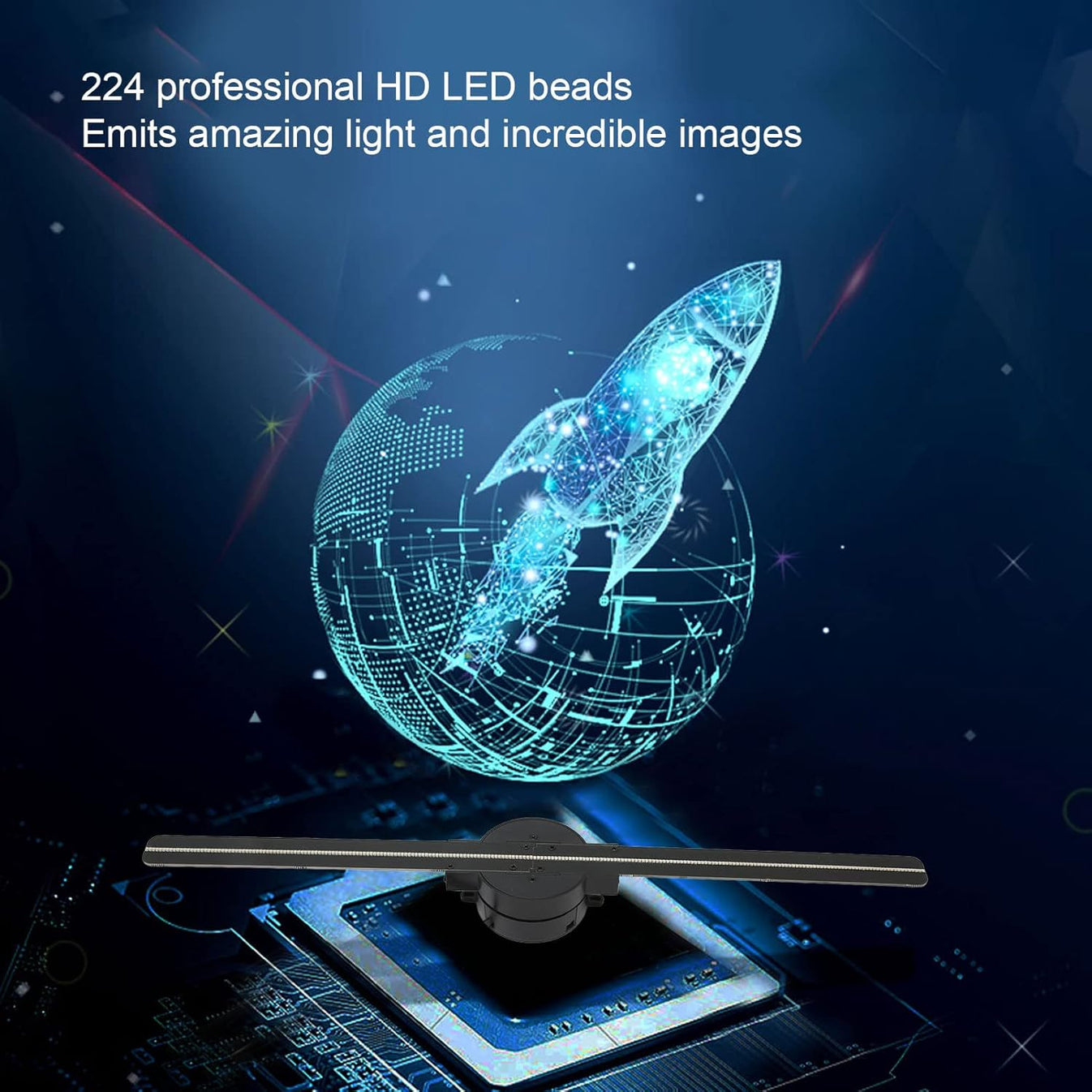 3D Holographic Machine Fan