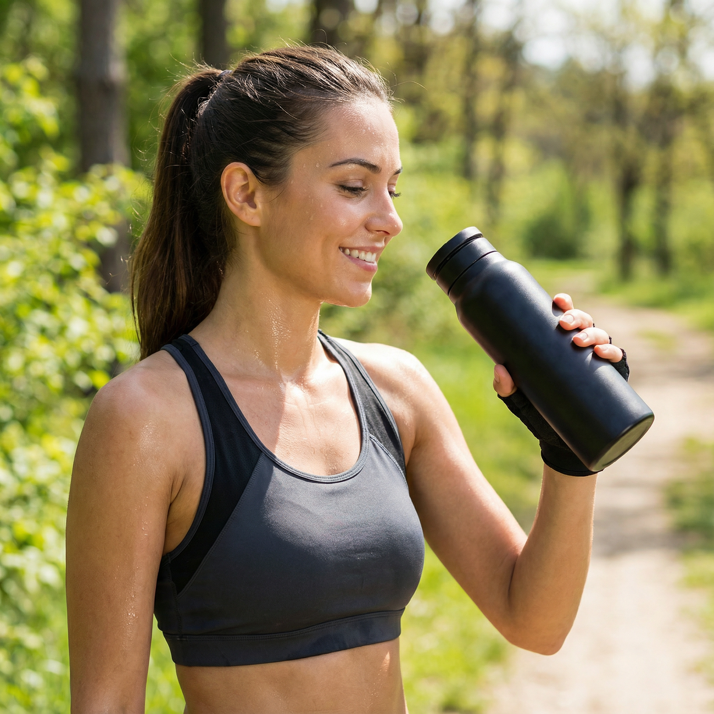 Water Mug With Magnetic Phone Holder